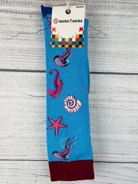 Socks n Socks Women's One Size Knee High Cute Jellyfish Seahorse Theme Socks NEW